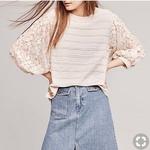 Eri + Ali Chelsea top in Ivory